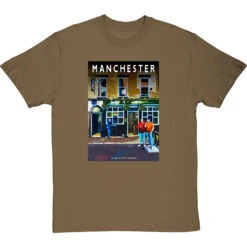 Manchester: The City Arms By Hadrian Richards T-Shirt -ThinkWear Collective Sales hadrian richards manchester city arms tshirt olivetshirt