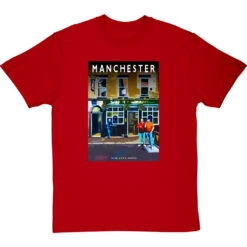 Manchester: The City Arms By Hadrian Richards T-Shirt -ThinkWear Collective Sales hadrian richards manchester city arms tshirt redtshirt