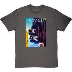 Newcastle Ouseburn By Hadrian Richards T-Shirt -ThinkWear Collective Sales hadrian richards newcastle ouseburn tshirt charcoaltshirt