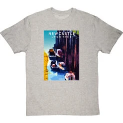 Newcastle Ouseburn By Hadrian Richards T-Shirt -ThinkWear Collective Sales hadrian richards newcastle ouseburn tshirt lightoxfordtshirt