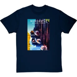 Newcastle Ouseburn By Hadrian Richards T-Shirt -ThinkWear Collective Sales hadrian richards newcastle ouseburn tshirt navybluetshirt