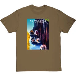 Newcastle Ouseburn By Hadrian Richards T-Shirt -ThinkWear Collective Sales hadrian richards newcastle ouseburn tshirt olivetshirt