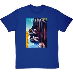 Newcastle Ouseburn By Hadrian Richards T-Shirt -ThinkWear Collective Sales hadrian richards newcastle ouseburn tshirt royalbluetshirt
