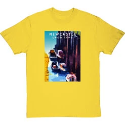 Newcastle Ouseburn By Hadrian Richards T-Shirt -ThinkWear Collective Sales hadrian richards newcastle ouseburn tshirt yellowtshirt