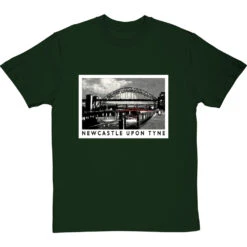 Newcastle Upon Tyne By Hadrian Richards T-Shirt -ThinkWear Collective Sales hadrian richards newcastle upon tyne tshirt bottlegreentshirt