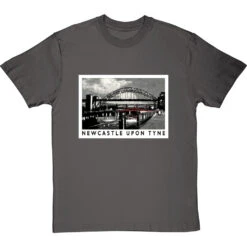 Newcastle Upon Tyne By Hadrian Richards T-Shirt -ThinkWear Collective Sales hadrian richards newcastle upon tyne tshirt charcoaltshirt