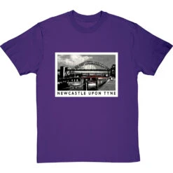 Newcastle Upon Tyne By Hadrian Richards T-Shirt -ThinkWear Collective Sales hadrian richards newcastle upon tyne tshirt purpletshirt