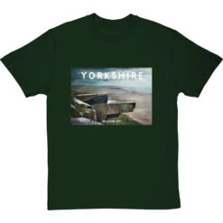 Yorkshire: Millstone Grit By Hadrian Richards T-Shirt -ThinkWear Collective Sales hadrian richards yorkshire millstone grit tshirt bottlegreentshirt