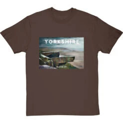 Yorkshire: Millstone Grit By Hadrian Richards T-Shirt -ThinkWear Collective Sales hadrian richards yorkshire millstone grit tshirt hazelnuttshirt