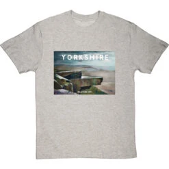 Yorkshire: Millstone Grit By Hadrian Richards T-Shirt -ThinkWear Collective Sales hadrian richards yorkshire millstone grit tshirt lightoxfordtshirt