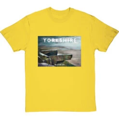 Yorkshire: Millstone Grit By Hadrian Richards T-Shirt -ThinkWear Collective Sales hadrian richards yorkshire millstone grit tshirt yellowtshirt