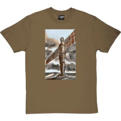 The Angel Of The North Tall And Proud By Hadrian Richards T-Shirt -ThinkWear Collective Sales hadrian tall angel tshirt olivetshirt