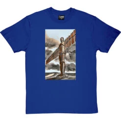 The Angel Of The North Tall And Proud By Hadrian Richards T-Shirt -ThinkWear Collective Sales hadrian tall angel tshirt royalbluetshirt