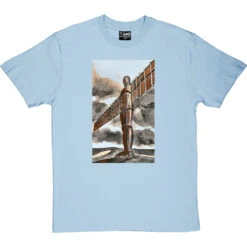The Angel Of The North Tall And Proud By Hadrian Richards T-Shirt -ThinkWear Collective Sales hadrian tall angel tshirt skybluetshirt