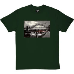 Twilight Tyne By Hadrian Richards T-Shirt -ThinkWear Collective Sales hadrian twilight tyne tshirt bottlegreentshirt