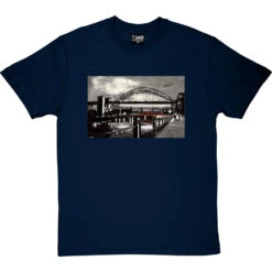 Twilight Tyne By Hadrian Richards T-Shirt -ThinkWear Collective Sales hadrian twilight tyne tshirt navybluetshirt