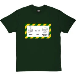 Hands; Face; Waste Of Space T-Shirt -ThinkWear Collective Sales hands face waste of space tshirt bottlegreentshirt