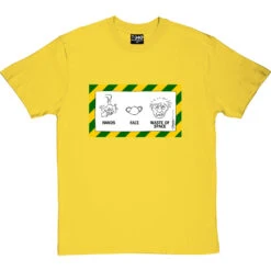 Hands; Face; Waste Of Space T-Shirt -ThinkWear Collective Sales hands face waste of space tshirt yellowtshirt