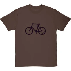 Happiness Is Bicycle Shaped T-Shirt -ThinkWear Collective Sales happiness is bicycle shaped tshirt 1 hazelnuttshirt