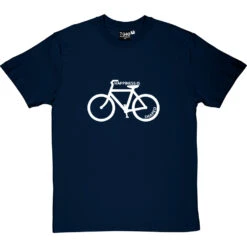 Happiness Is Bicycle Shaped T-Shirt -ThinkWear Collective Sales happiness is bicycle shaped tshirt 2 navybluetshirt