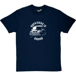 Happiness Is Mini Shaped T-Shirt -ThinkWear Collective Sales happiness is mini shaped tshirt navybluetshirt