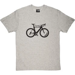 Happiness Is Racing Bike Shaped T-Shirt -ThinkWear Collective Sales happiness is racing bike shaped tshirt 1 lightoxfordtshirt