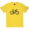 Happiness Is Racing Bike Shaped T-Shirt