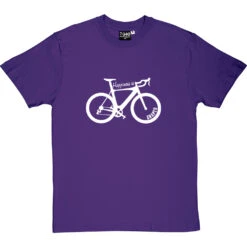 Happiness Is Racing Bike Shaped T-Shirt -ThinkWear Collective Sales happiness is racing bike shaped tshirt 2 purpletshirt