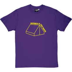 Happiness Is Tent Shaped T-Shirt -ThinkWear Collective Sales happiness is tent shaped tshirt 6 purpletshirt