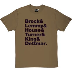 Hawkwind Line-Up T-Shirt -ThinkWear Collective Sales hawkwind line up tshirt 1 olivetshirt