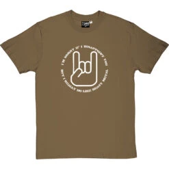 I Really Do Like Heavy Metal T-Shirt -ThinkWear Collective Sales heavy metal tshirt 2 olivetshirt