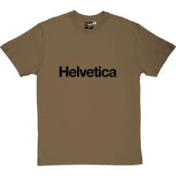 Helvetica T-Shirt -ThinkWear Collective Sales helvetica tshirt 1 olivetshirt