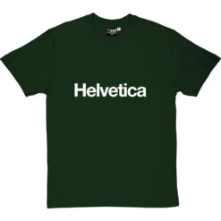 Helvetica T-Shirt -ThinkWear Collective Sales helvetica tshirt 2 bottlegreentshirt