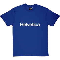 Helvetica T-Shirt -ThinkWear Collective Sales helvetica tshirt 2 royalbluetshirt