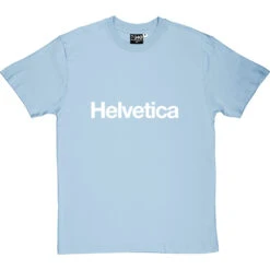 Helvetica T-Shirt -ThinkWear Collective Sales helvetica tshirt 2 skybluetshirt
