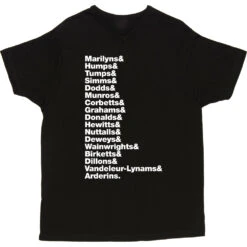 Hill Types Line-Up T-Shirt -ThinkWear Collective Sales hill types tshirt 2 black mens v neck tshirt