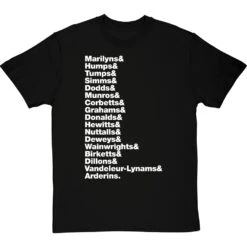 Hill Types Line-Up T-Shirt -ThinkWear Collective Sales hill types tshirt 2 blacktshirt