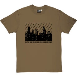 On A Humdrum Town T-Shirt -ThinkWear Collective Sales humdrum town tshirt 1 olivetshirt