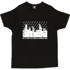 On A Humdrum Town T-Shirt -ThinkWear Collective Sales humdrum town tshirt 2 black mens v neck tshirt