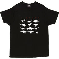 I Heart Dinosaurs T-Shirt -ThinkWear Collective Sales i heart dino tshirt 2 black mens v neck tshirt