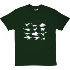 I Heart Dinosaurs T-Shirt -ThinkWear Collective Sales i heart dino tshirt 2 bottlegreentshirt