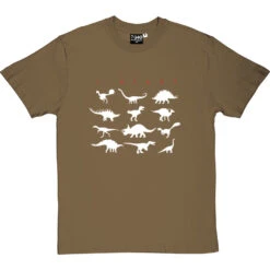 I Heart Dinosaurs T-Shirt -ThinkWear Collective Sales i heart dino tshirt 2 olivetshirt