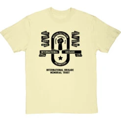 International Brigade Memorial Trust: British Battalion (One Colour) T-Shirt -ThinkWear Collective Sales ibmt british batallion mono tshirt 1 naturaltshirt