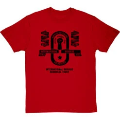 International Brigade Memorial Trust: British Battalion (One Colour) T-Shirt -ThinkWear Collective Sales ibmt british batallion mono tshirt 1 redtshirt