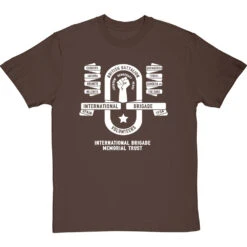 International Brigade Memorial Trust: British Battalion (One Colour) T-Shirt -ThinkWear Collective Sales ibmt british batallion mono tshirt 2 hazelnuttshirt