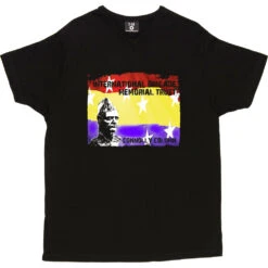International Brigade Memorial Trust: Connolly Column T-Shirt -ThinkWear Collective Sales ibmt connolly column tshirt black mens v neck tshirt