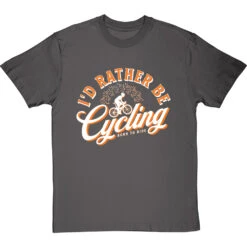 I'd Rather Be Cycling T-Shirt -ThinkWear Collective Sales id rather be cycling tshirt 2 charcoaltshirt