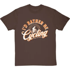 I'd Rather Be Cycling T-Shirt -ThinkWear Collective Sales id rather be cycling tshirt 2 hazelnuttshirt