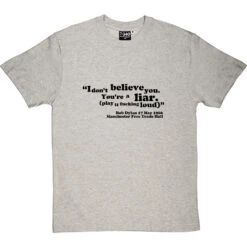 Bob Dylan "I Don't Believe You" T-Shirt 32 Bob Dylan "I Don't Believe You" T-Shirt -ThinkWear Collective Sales idontbelieveyou 1 lightoxfordtshirt