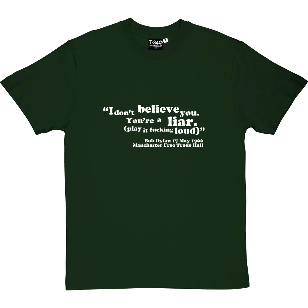 Bob Dylan "I Don't Believe You" T-Shirt 7 Bob Dylan "I Don't Believe You" T-Shirt - Image 7